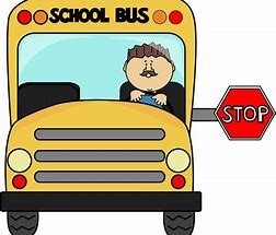 school bus with stop sign